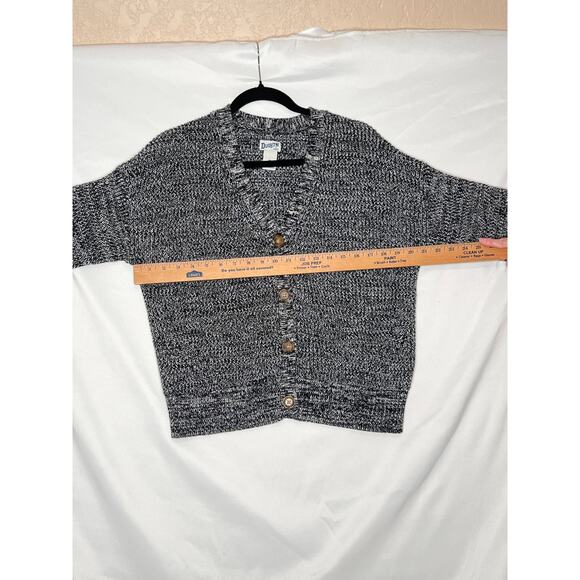 Duluth Trading size M cardigan button-up black/white/gray outdoors gorpcore - Picture 3 of 7
